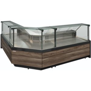 Витрина холодильная Carboma GC111 SM 1,25-1 (1008 Темный дуб) (без боковин) - Изображение 3