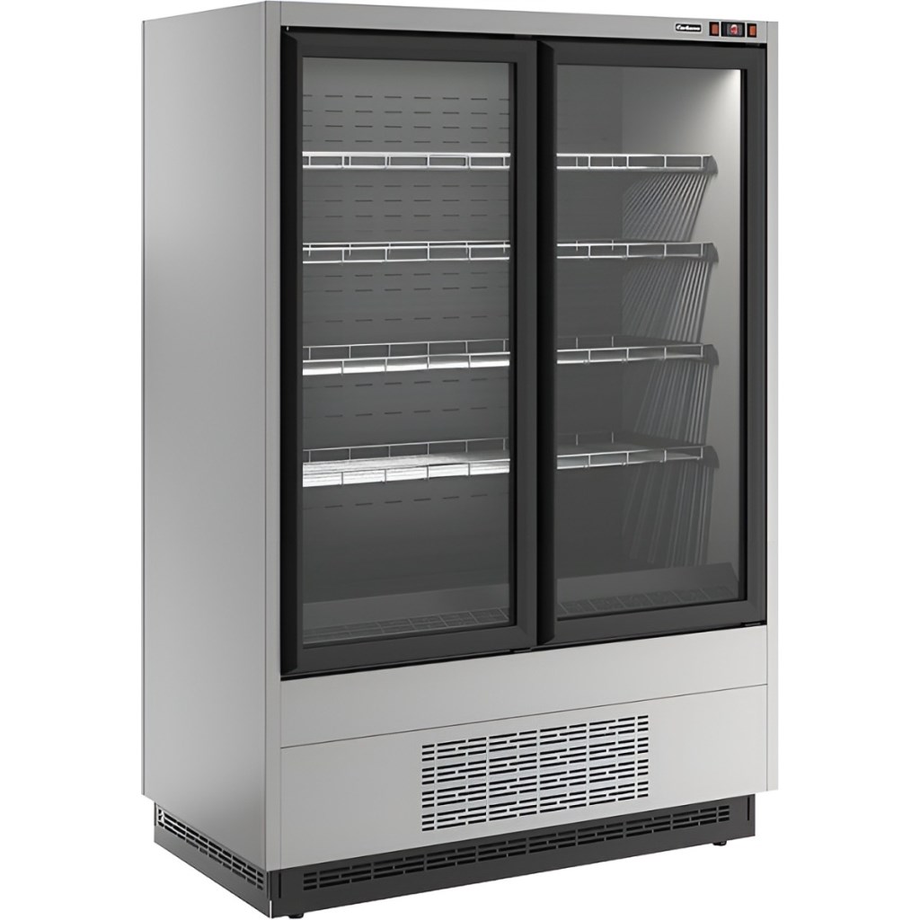 Горка холодильная Carboma FC20-07 VL 1,0-1 0300 STANDARD фронт X5L (версия 2.0) (9006-9005)