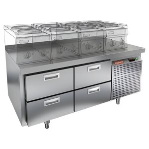 Стол морозильный HiCold GN 222/BT LT О под тепловое оборудование