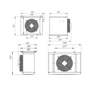 Сплит-система холодильная низкотемпературная Intercold LCM 316 FT (опция -10° С) - Изображение 2