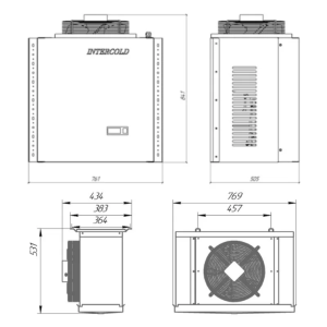 Сплит-система холодильная низкотемпературная Intercold LCM 316 PR FT (опция -30° С) - Изображение 4
