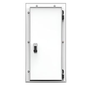 Дверь холодильная распашная одностворчатая НТ-РДО-1200*2200/120 (с металлической рамой)