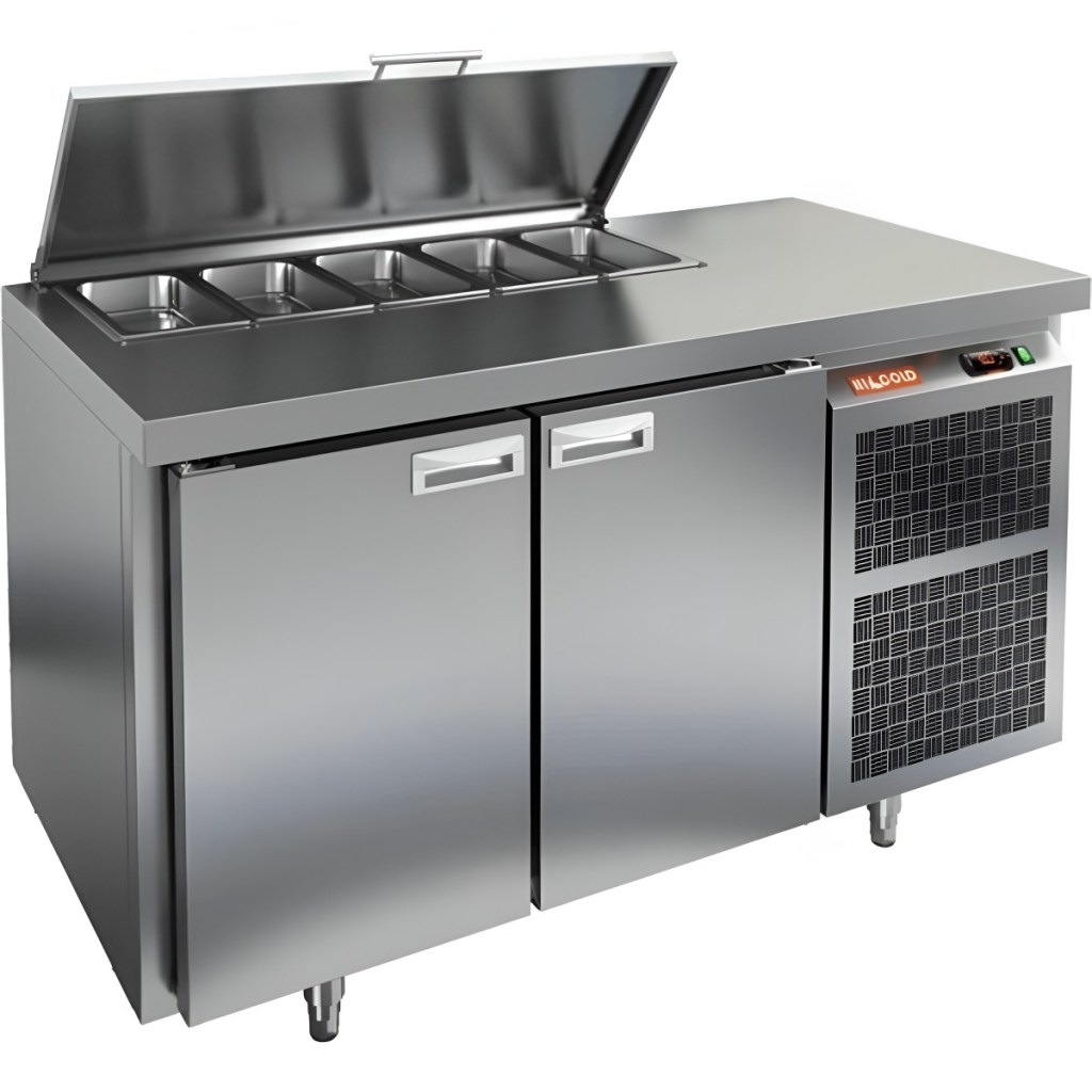 Стол холодильный для салатов HiCold SL1-11GN (1/3) О З с крышкой