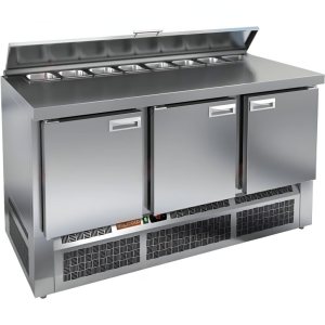 Стол холодильный для салатов HiCold SLE2-111GN (1/6) О З с крышкой
