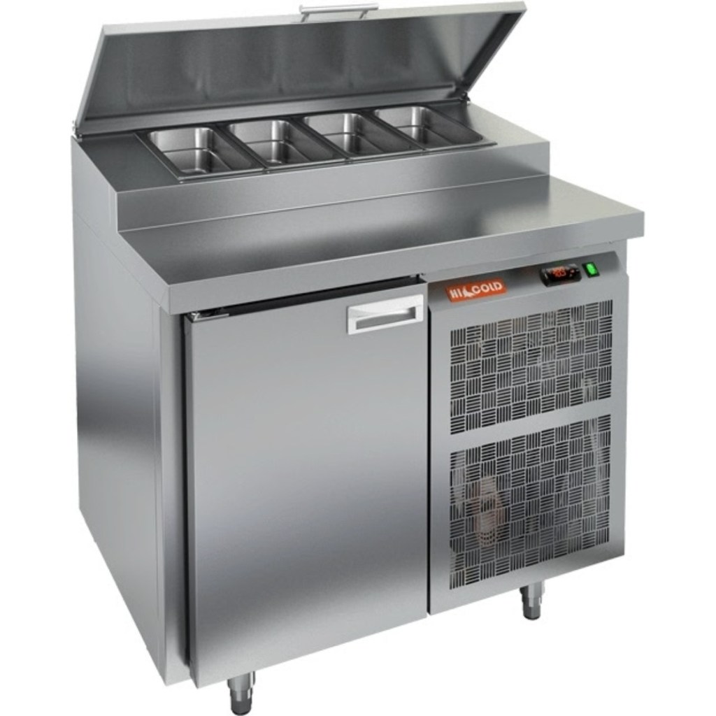 Стол холодильный для пиццы HiCold PZ2-1/GN (1/6H) (R290)