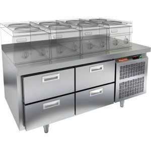 Стол охлаждаемый HiCold SN 22/TN LT SH под тепловое оборудование