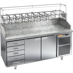 Стол холодильный для пиццы HiCold PZ4-11/GN камень