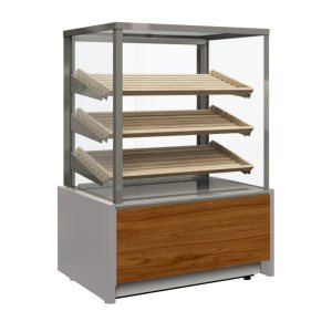 Витрина кондитерская Carboma KC70 N 1,3-2 Light Паттерн (0107 Ольха) хлебная, без стекла