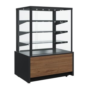 Витрина кондитерская Carboma KC70 VM 0,9-1 Light Паттерн (0108 Темный дуб)