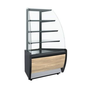 Витрина кондитерская Carboma K70 VM-3 Light Паттерн (0106 Седой дуб) угловая
