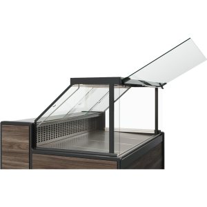 Витрина холодильная Carboma GC111 SV 2,5-1 (1008 Темный дуб) (газлифт, без боковин) - Изображение 2