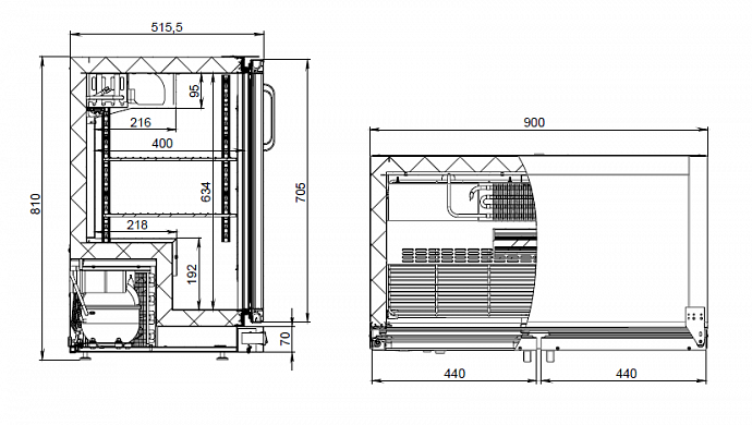 Шкаф холодильный Polair TD102-Grande без столешницы - Изображение 3