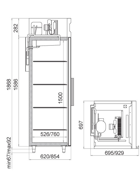 Шкаф холодильный Polair СМ 107-S  - Изображение 2