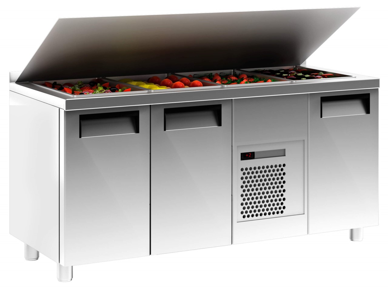 Холодильный стол для приготовления салатов Сarboma T70 M3sal-1 9006 (SL 3GN Полюс)
