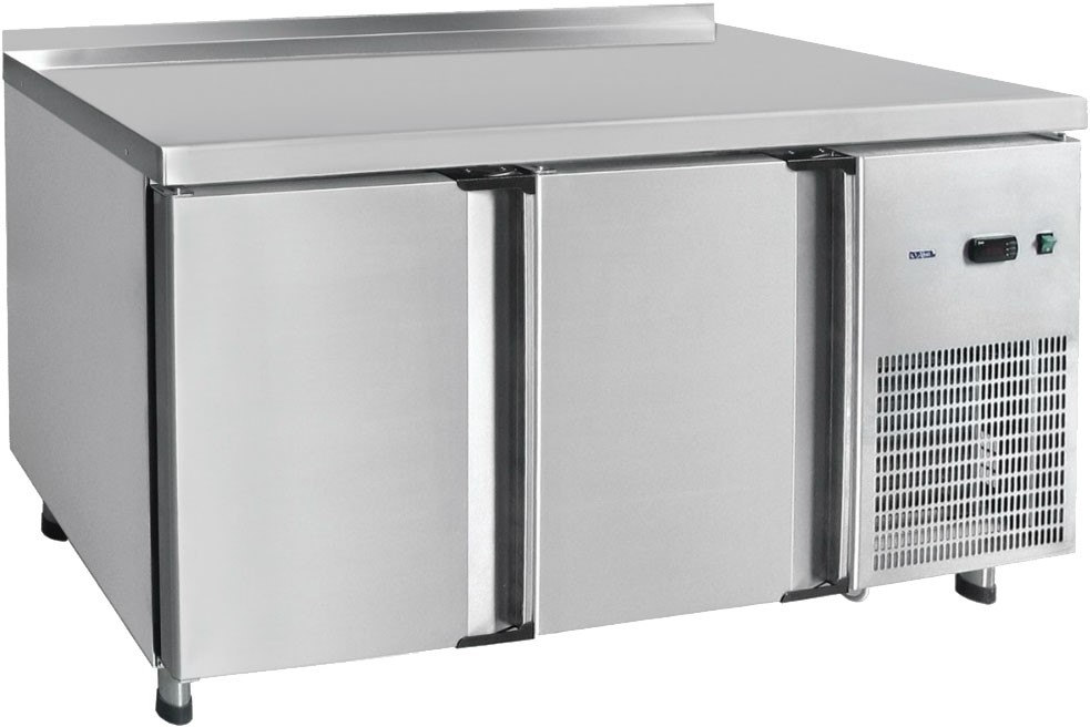 Стол холодильный Abat СХС-60-01-СО (охлаждаемая столешница) с бортом (ящики 1/2, ящики 1/2)