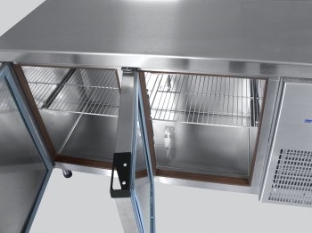 Стол холодильный Abat СХС-70-01-СО (охлаждаемая столешница) без борта (ящики 1/2, дверь) - Изображение 2
