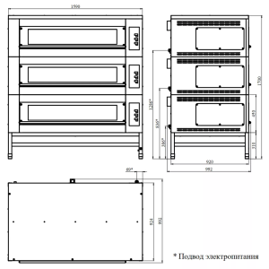 Шкаф пекарский подовый Abat ЭШП-3-01КП 3EN Super - Изображение 2